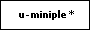 The banner image of u-miniple